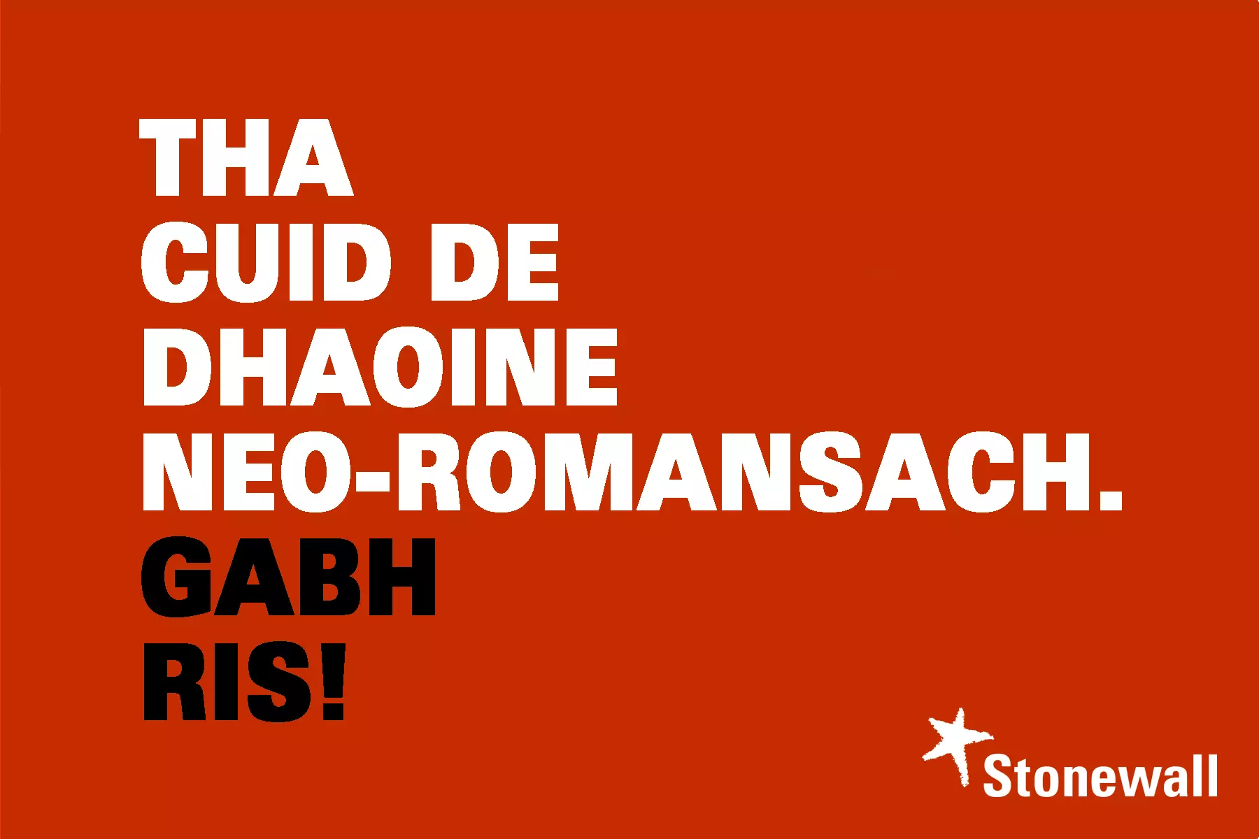 Tha cuid de dhaoine neo-romansach. Gabh ris!